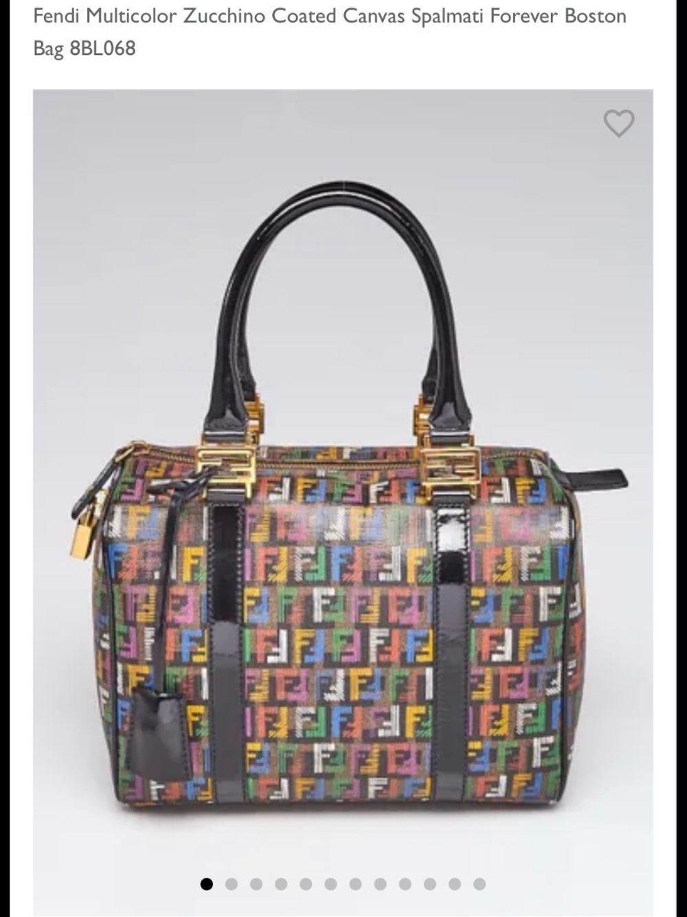 Fendi Zucchino Boston satchel